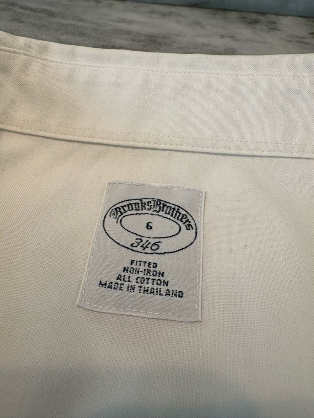 Brooks Brothers White Fitted Non-Iron Stretch Cotton Sleeveless Dress Shirt - Picture 3 of 11